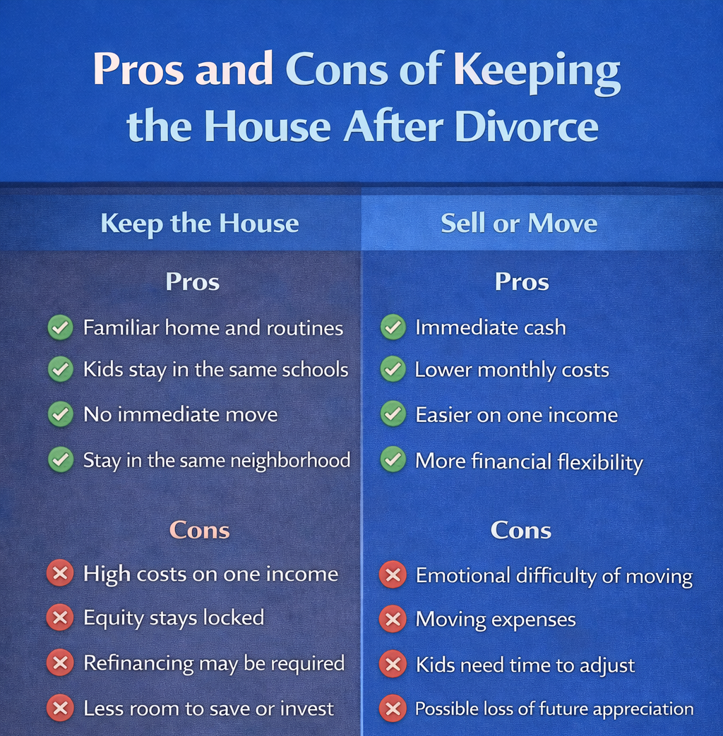 Pros and Cons of Keeping the House After Divorce