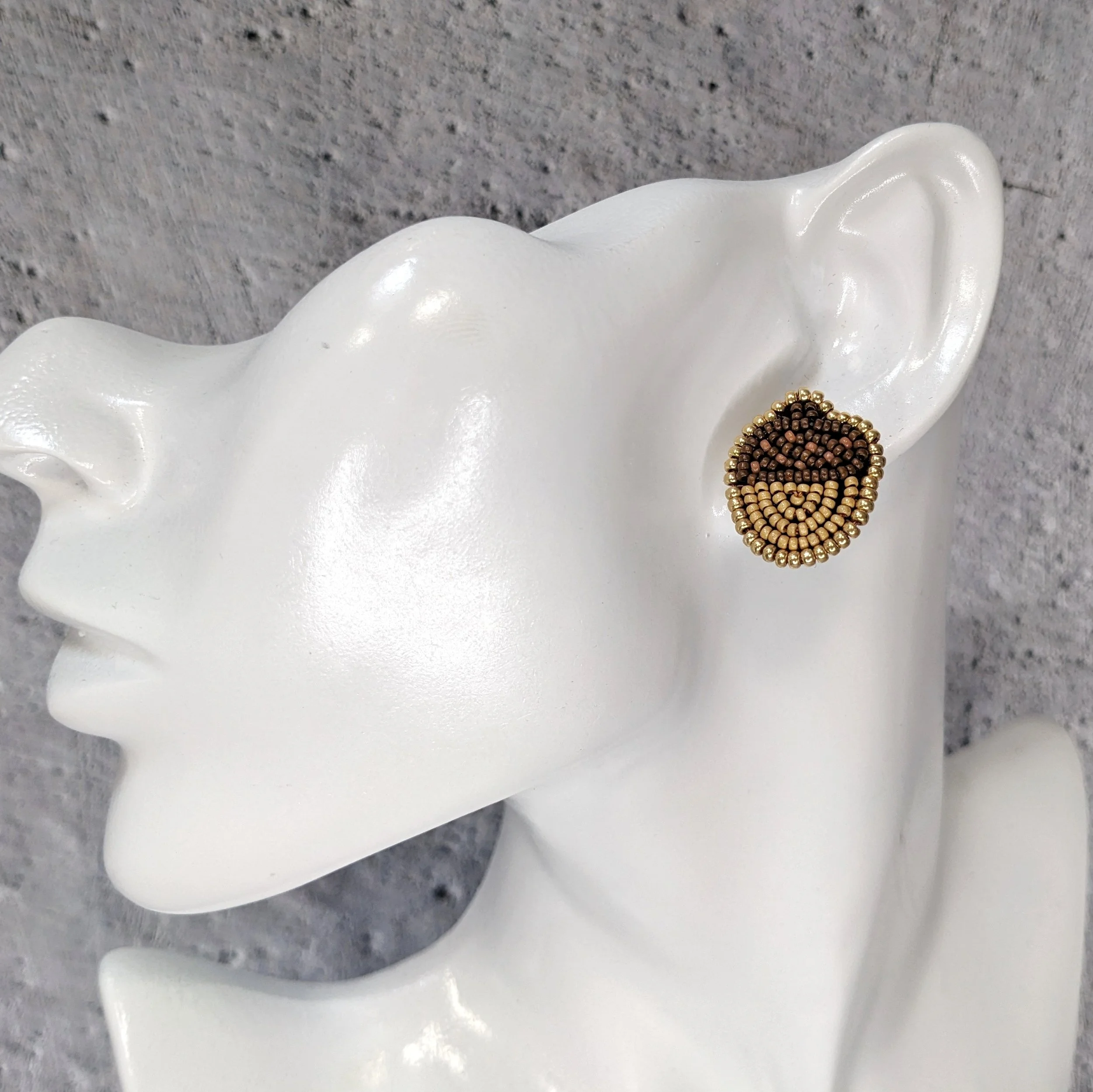 Small acorn stud earrings