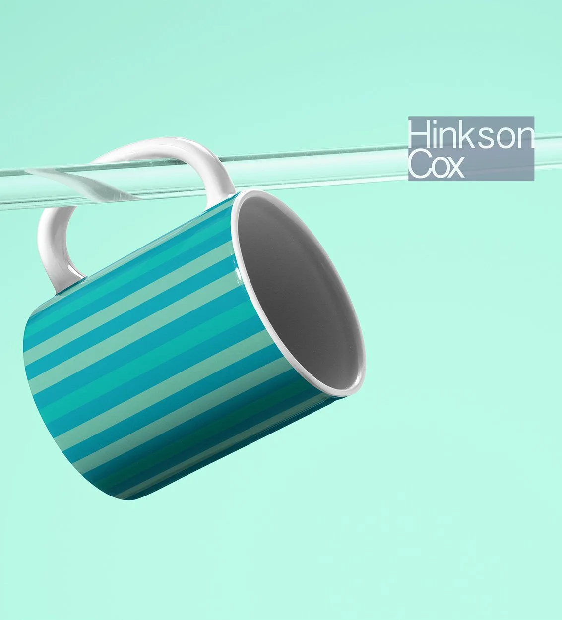 Shades of Green To Blue Thick Stripes Design Coffee Mug. Hinkson Cox Redbubble.
