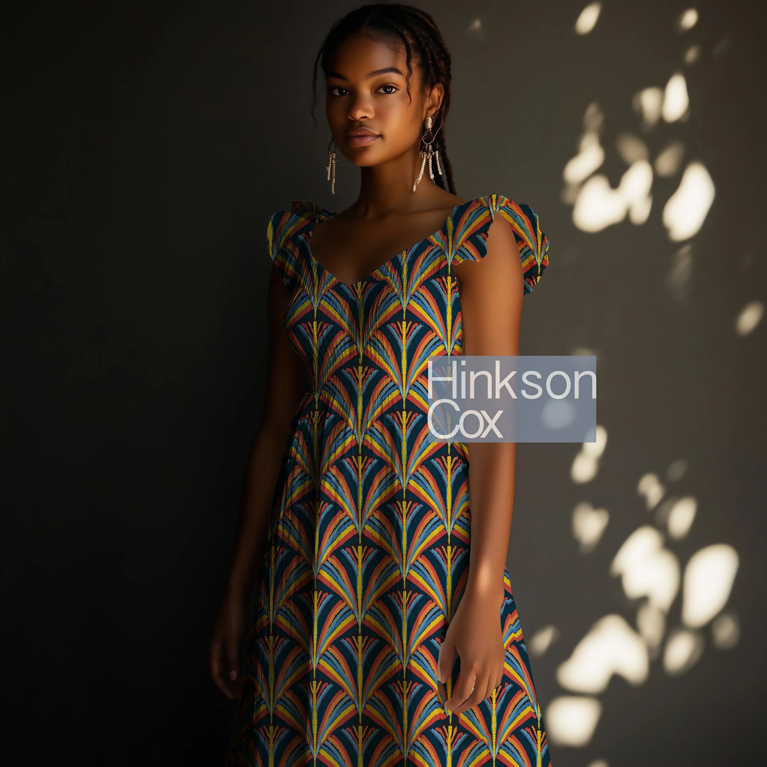 SUMMER DRESS MOCKUP MODEL 7 -HC Art Deco Meets 80s logo.jpg