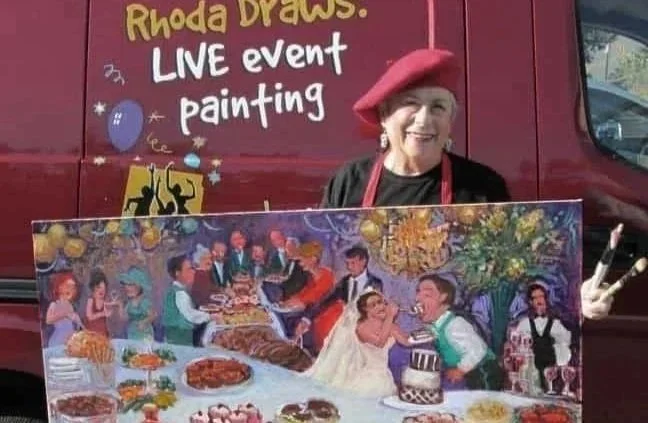 Rhoda draws