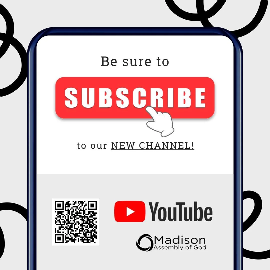 As we prepare for the launch of our NEW CHURCH WEBSITE 💻  in just a couple days, we wanted you to know that part of our online restructuring will also feature a NEW CHURCH YOUTUBE 📺 page!  Please visit the new page and SUBSCRIBE as this will be the