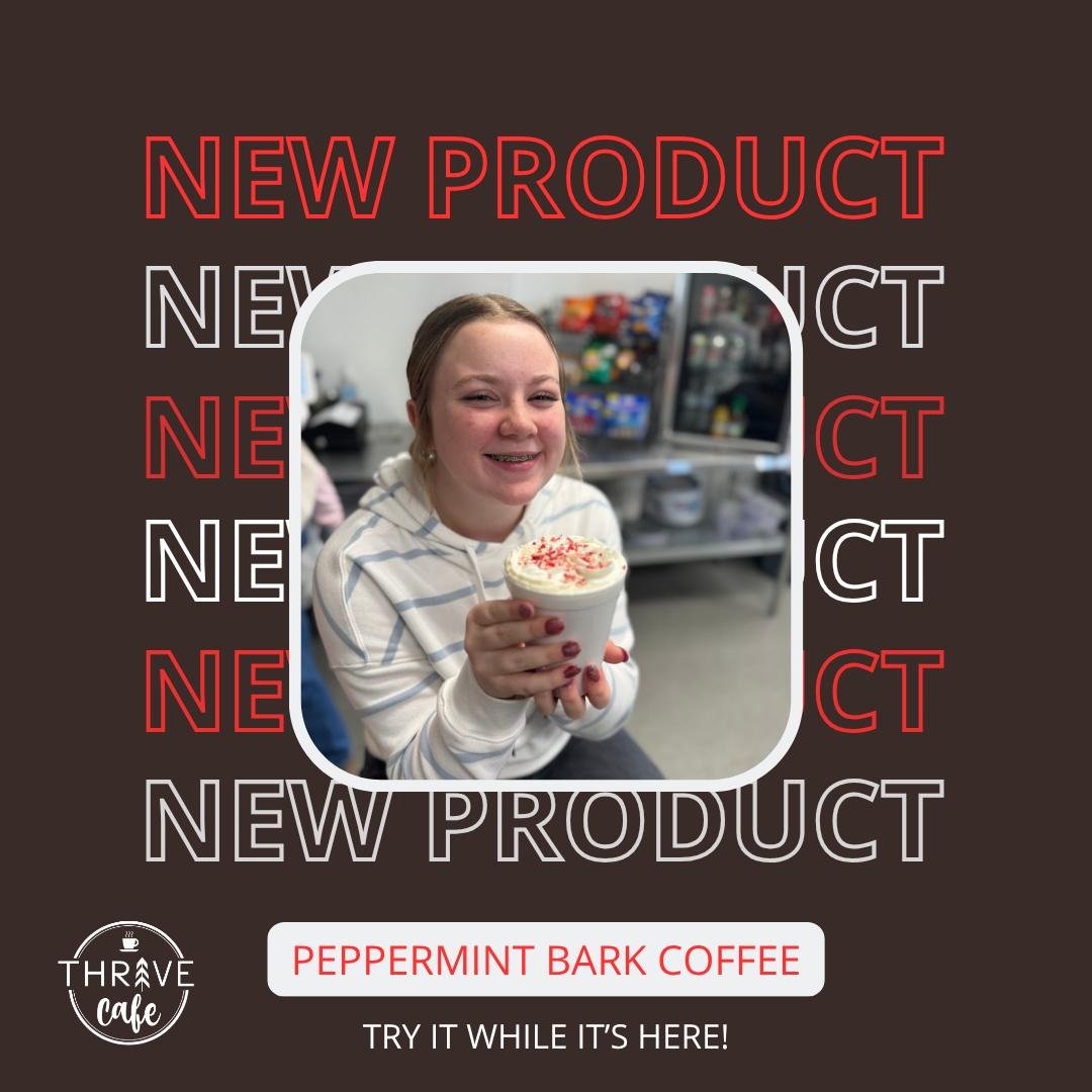 GOOD MORNING CHURCH! ⛪ 

We can't wait to see you in the Lord's house this morning. 😊  While you're here, get your winter coffee fix at Thrive Cafe where, for a limited time, we are selling Peppermint Bark Coffee! ☕  As always, thanks for supporting