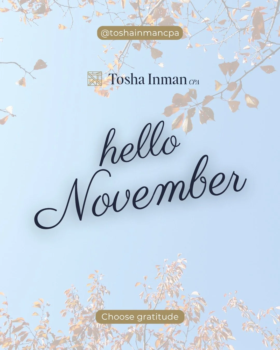 It&rsquo;s the season of gratitude, goal setting, and year-end planning. November is the perfect time to:

- Review your year-to-date numbers and make adjustments before year-end and tax season.

- Send out client appreciation gifts or thank-you card