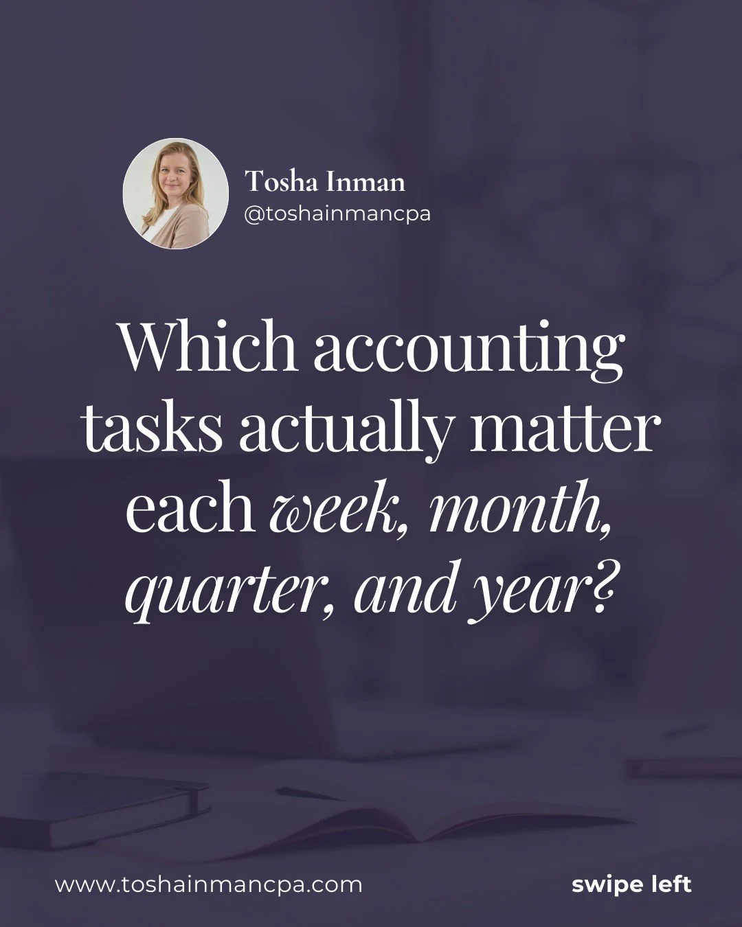 If accounting feels overwhelming, it usually means everything is being done at once.

Most business owners think accounting is something you catch up on later.

In reality, it works best when tasks are done on a schedule.

The goal is not to do more.