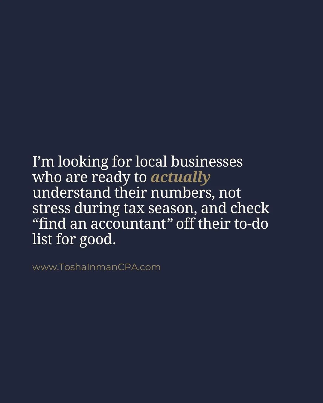 We're leaving "winging it" in 2025... It's time to become the CEO your business deserves. 

If you want to be one of the businesses whom I'm taking on this January, here's what you need to do: &darr;

&rarr; Click the "Work With Us&quo