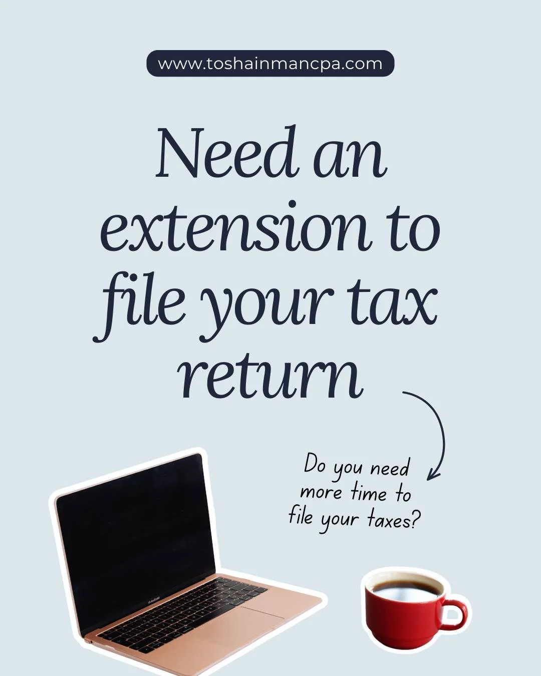 A tax extension gives you an extra 6 months (October 15) to file your return, avoiding late-filing penalties, but it's NOT an extension to pay.

So make sure you pay any tax you owe by the April filing date.

There are 3 ways to get until October 15 