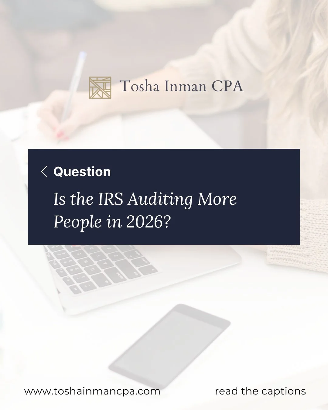 The IRS continues to concentrate its efforts on areas where errors and omissions are more likely to happen.

That includes: 

- Unreported income

- Large discrepancies 
between reported income and third party records

- Self employed taxpayers

- Hi