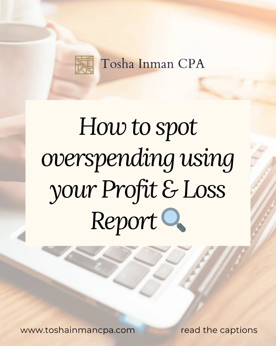 Your Profit and Loss report can quickly show where money is going, especially in areas that may be creeping up without you noticing.

Here&rsquo;s how you can do it:

- Run a Profit and Loss Comparison or Profit and Loss by Month report

- Set your d