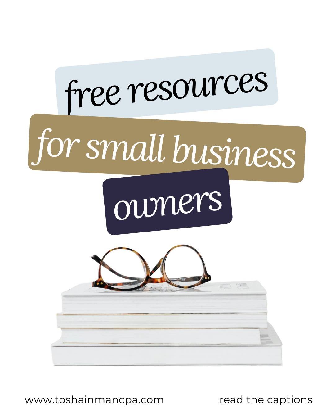 These are real tools you can use today to save time, money, and stress.

- IRS Small Business and Self-Employed Tax Center
Get tax forms, filing information, tools and educational resources designed to help small business owners and self-employed ind