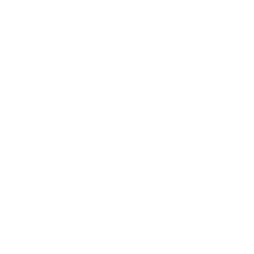 Two interlocking white rings on a black background.