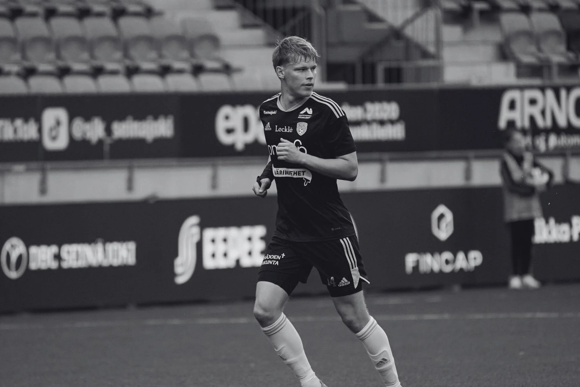 A young male Football player