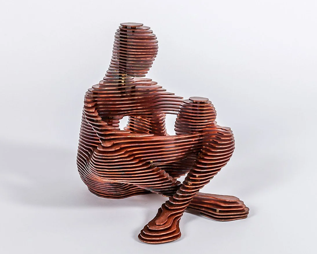 TWO III 2015 30cm x 30cm x 30cm mild steel; copper plate. Edition of 8. £2250 Photograph Josh Murfitt 1.jpg