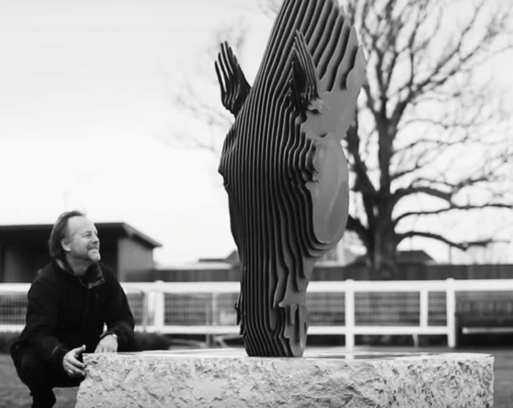 14. Tom with Drinking Horse. Newbury Racecourse 2018.png