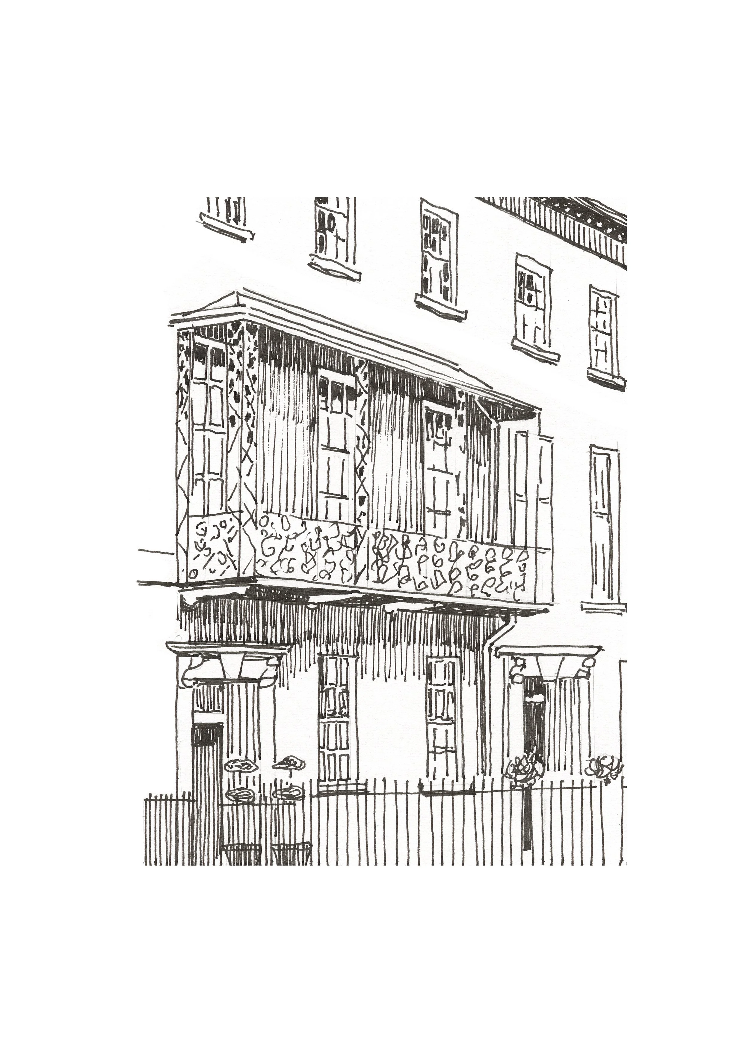 21. St James's Sq, Bath. A4 print. pen on paper.jpg