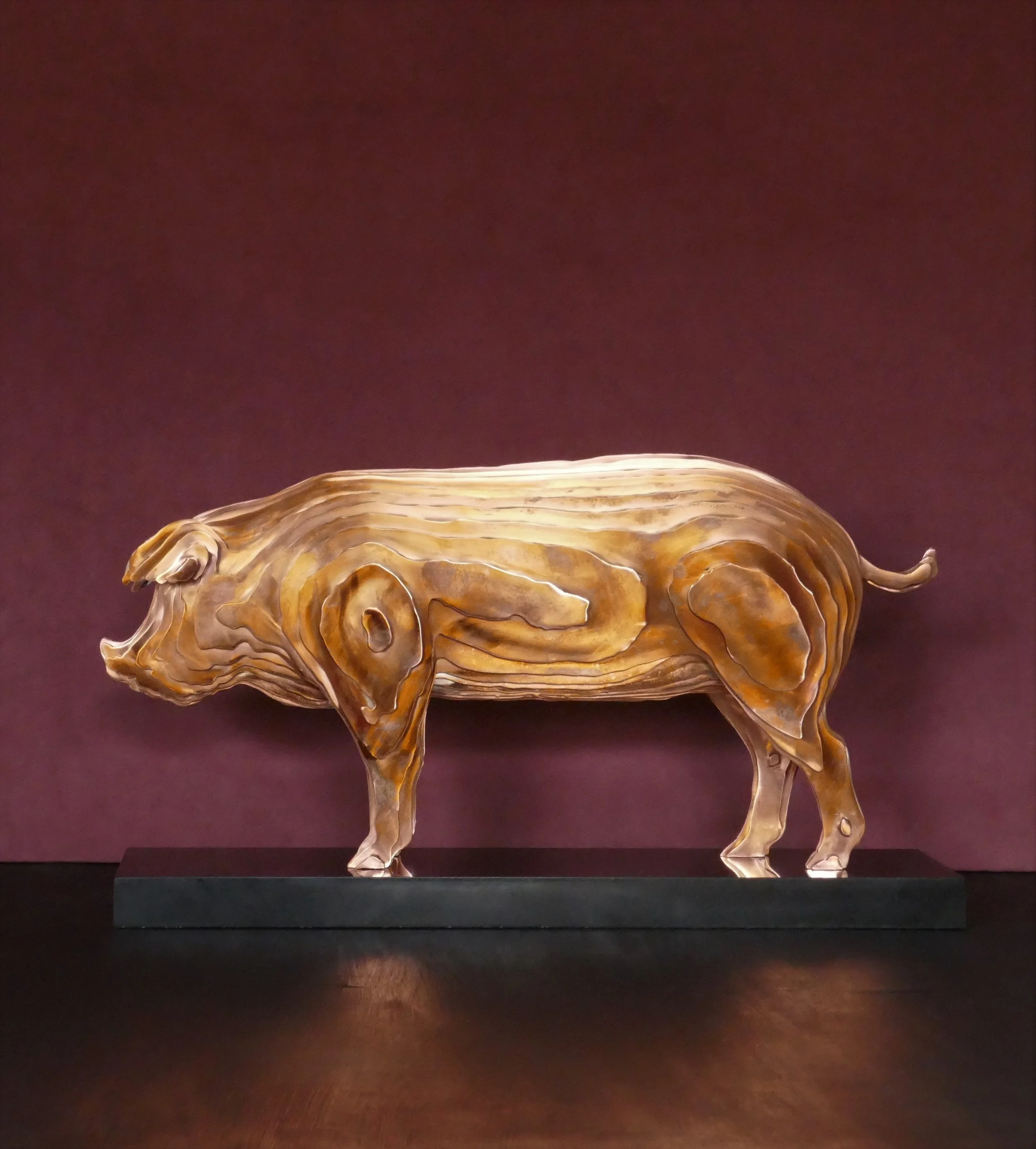 'Mrs Pig II 2021' copper. 25cm x 50cm x 12cm Edition of 8. £4750. Photo The Artist 3.JPG