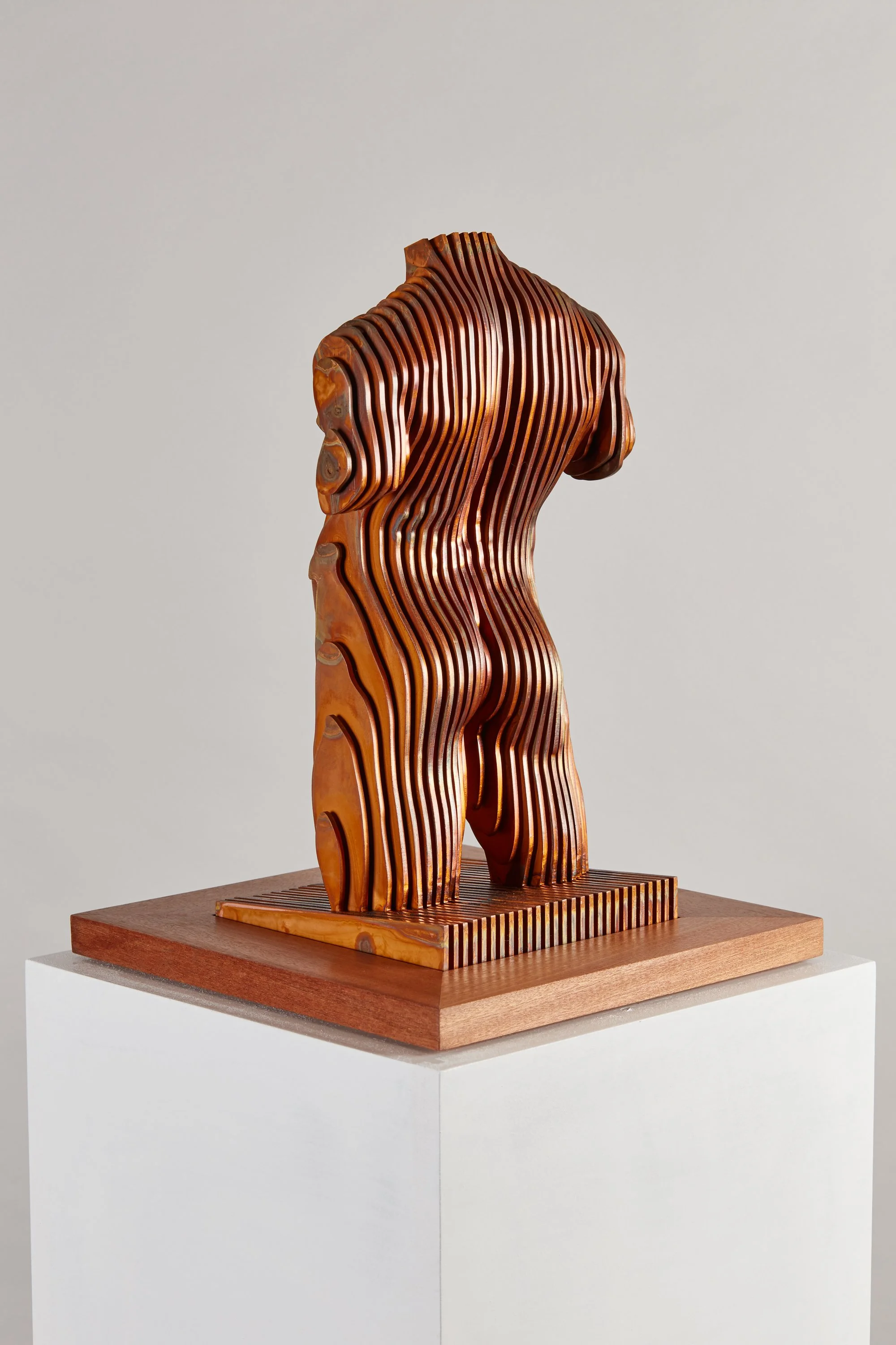 'Male Torso' 2016 copper plated corten steel. 32cm x 15cm x 15cm. Edition of 8. £2250 Photo Josh Murfitt 2.jpg