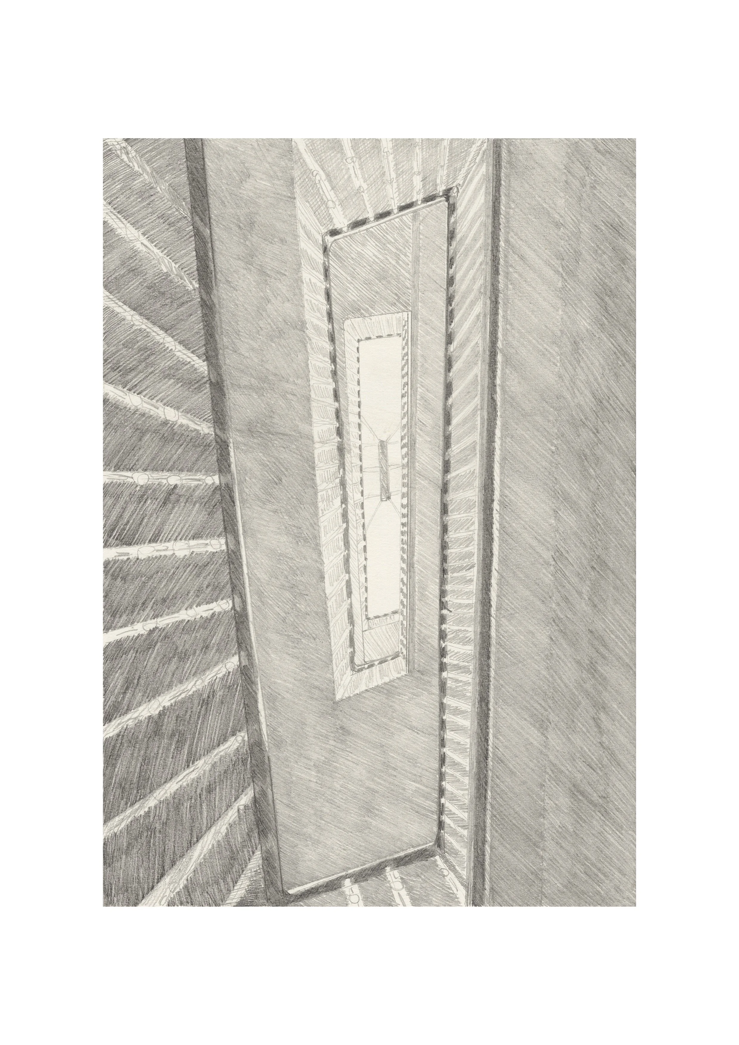 14. Staircase in Leith (up). A4 print. Pencil on paper.jpg