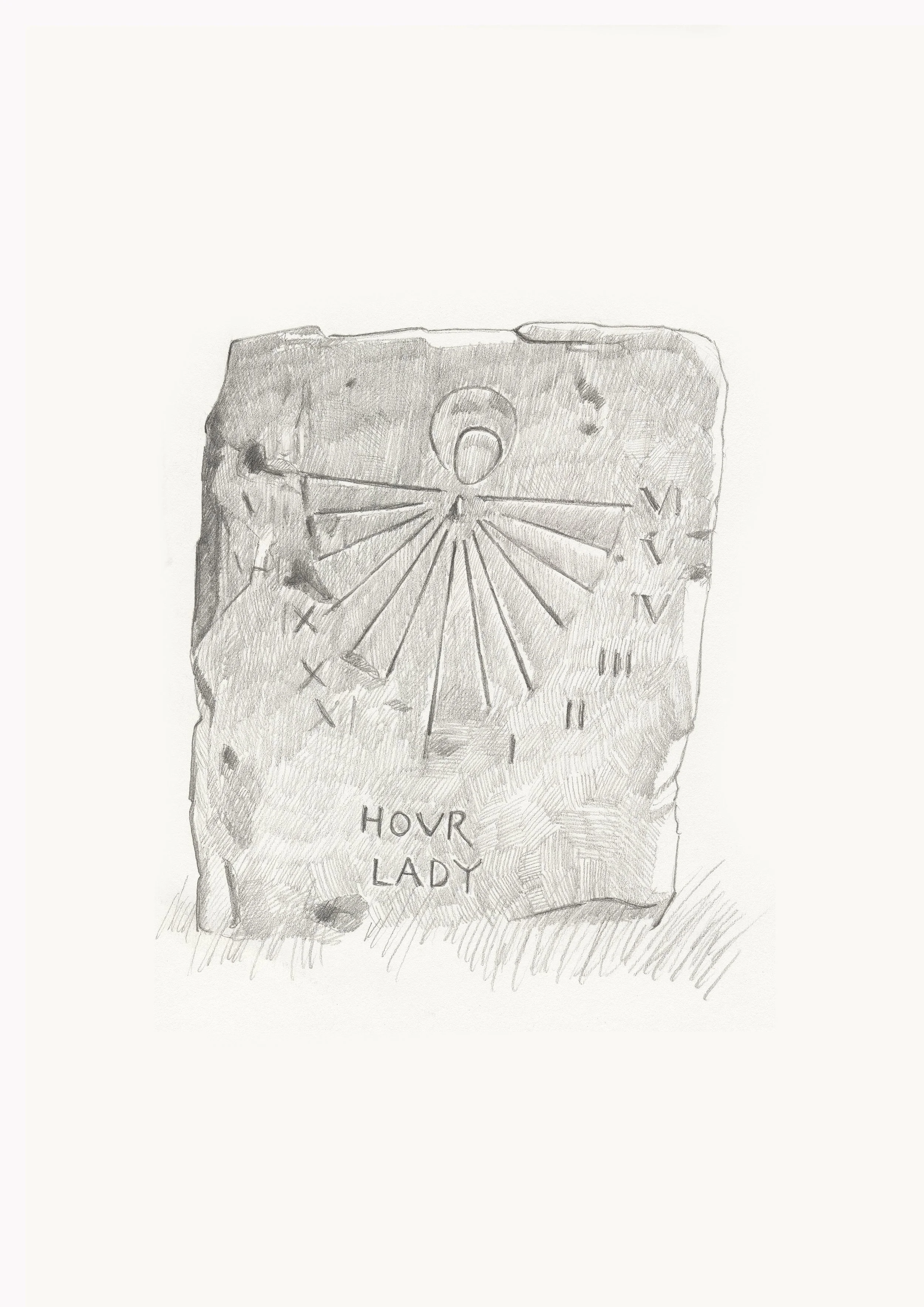 19. Hour Lady. A4 print. Pencil on paper.jpg