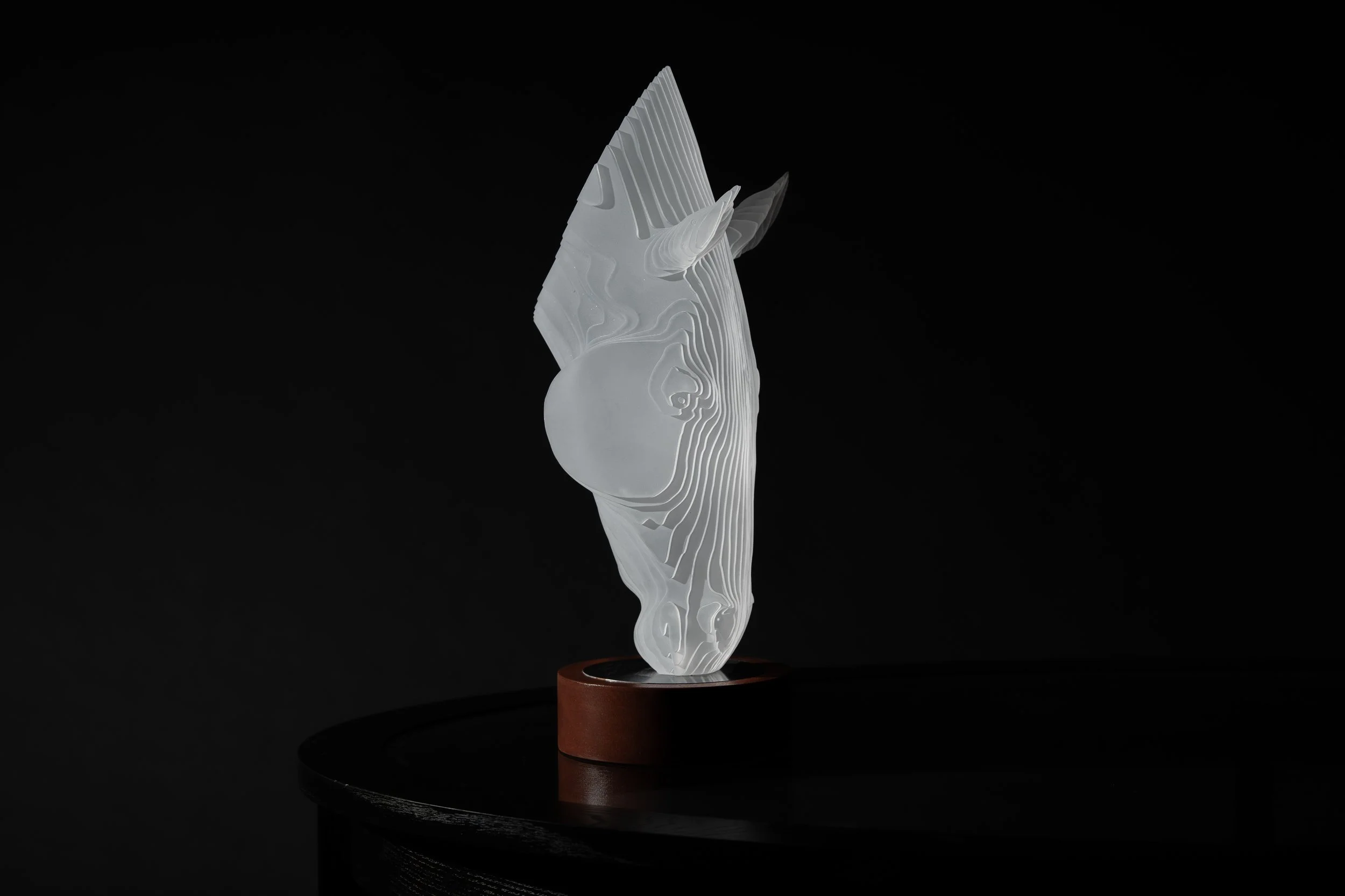 Caballo Bebedor I. 40cm x 14cm x 14cm. Acrlic on Sapele. Edition of 50. £1550. Photo Elizabeth Faye Photography. 15.jpg