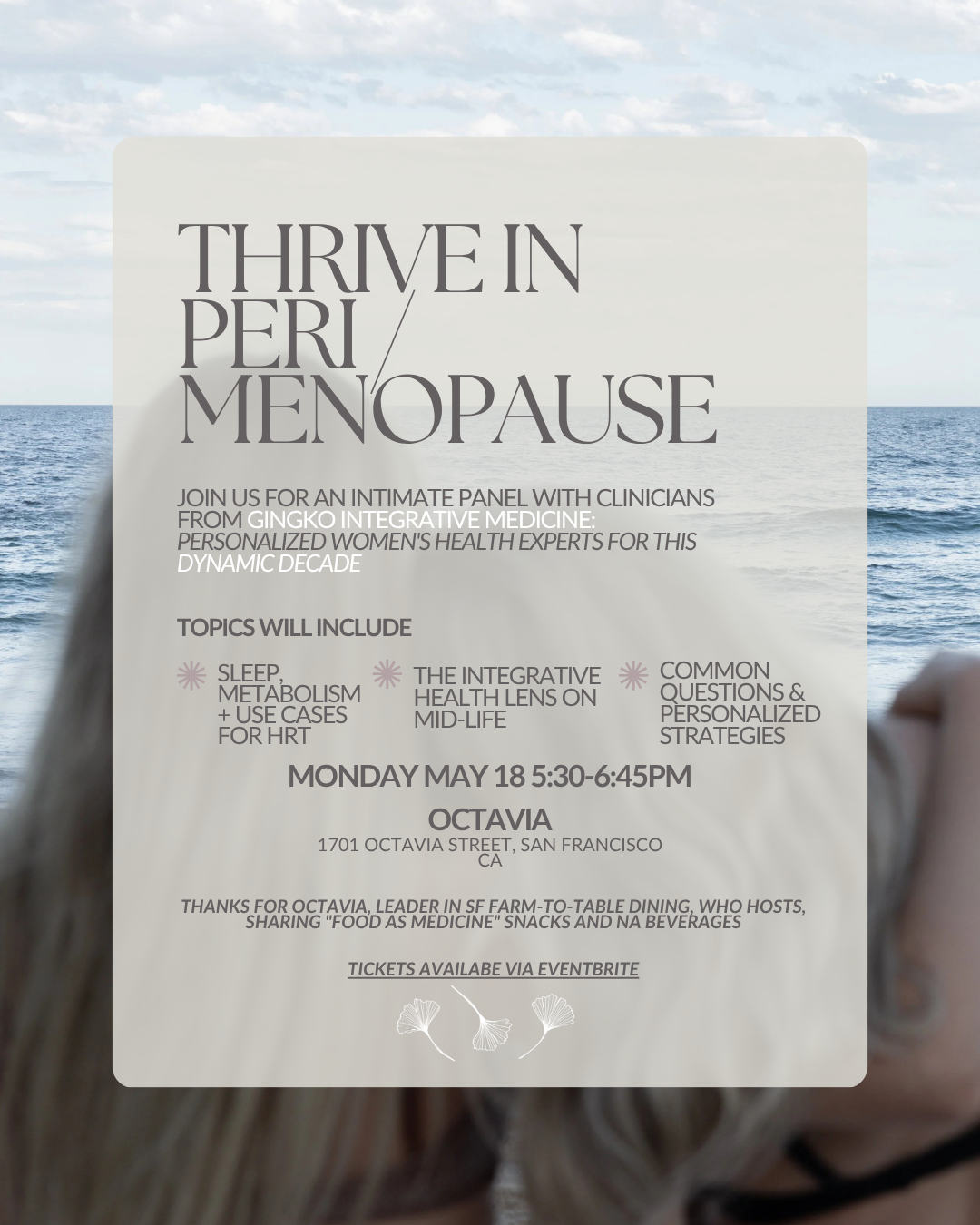 Thrive in Peri/Menopause: A Panel on Personalized Care from Gingko