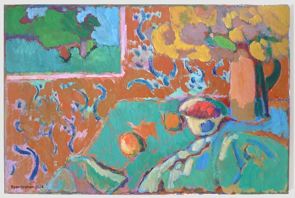The White Bowl
oil on canvas, 24 x 36 inches, 2024
