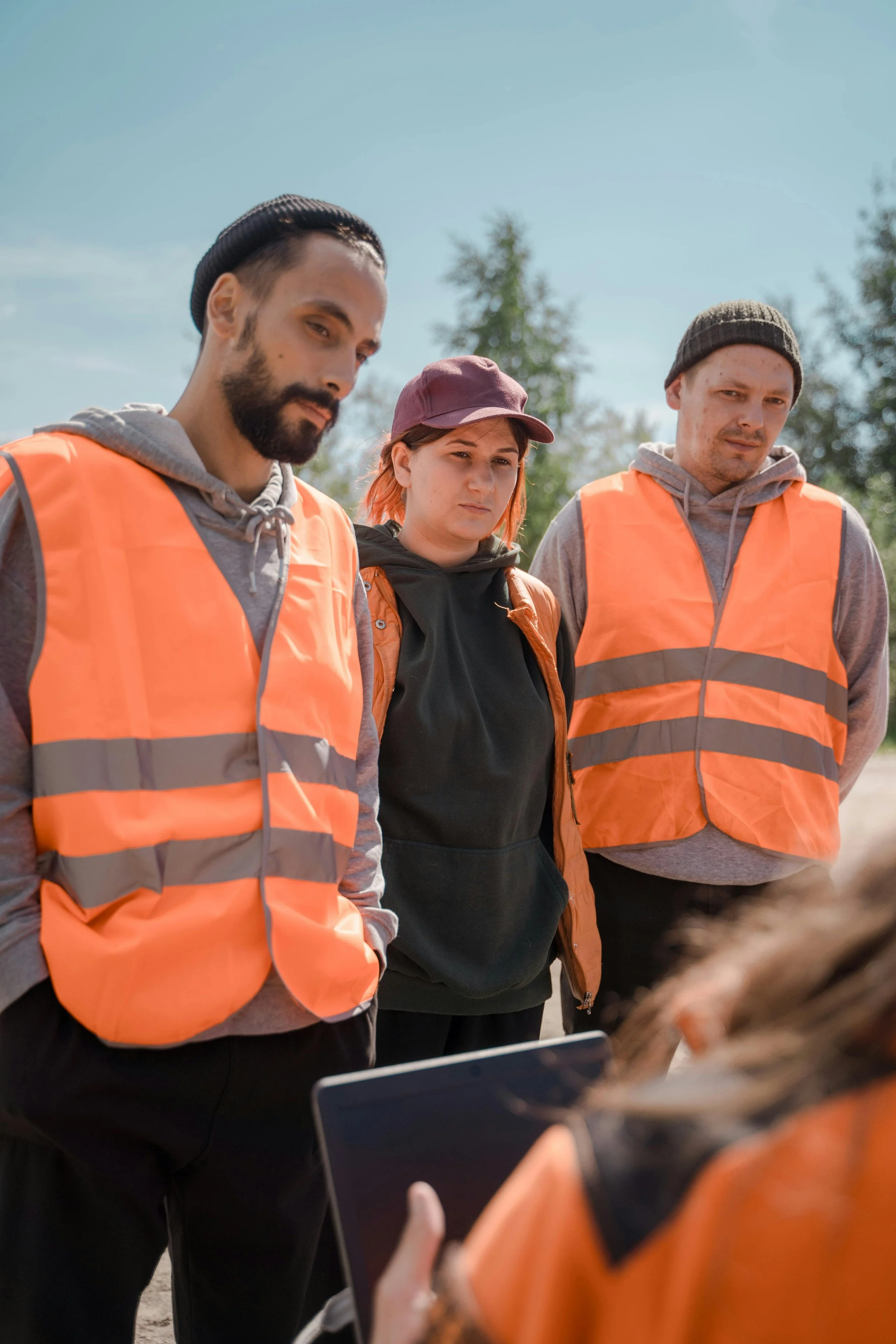 A Team Meeting at A Construction Site