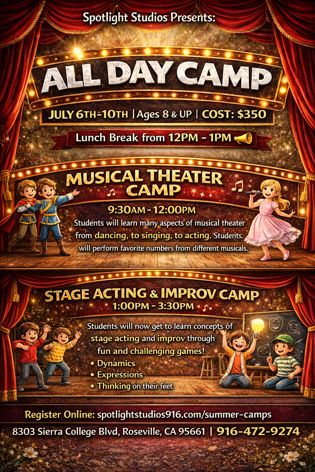 Musical Theater and Acting/Improv Day Camp