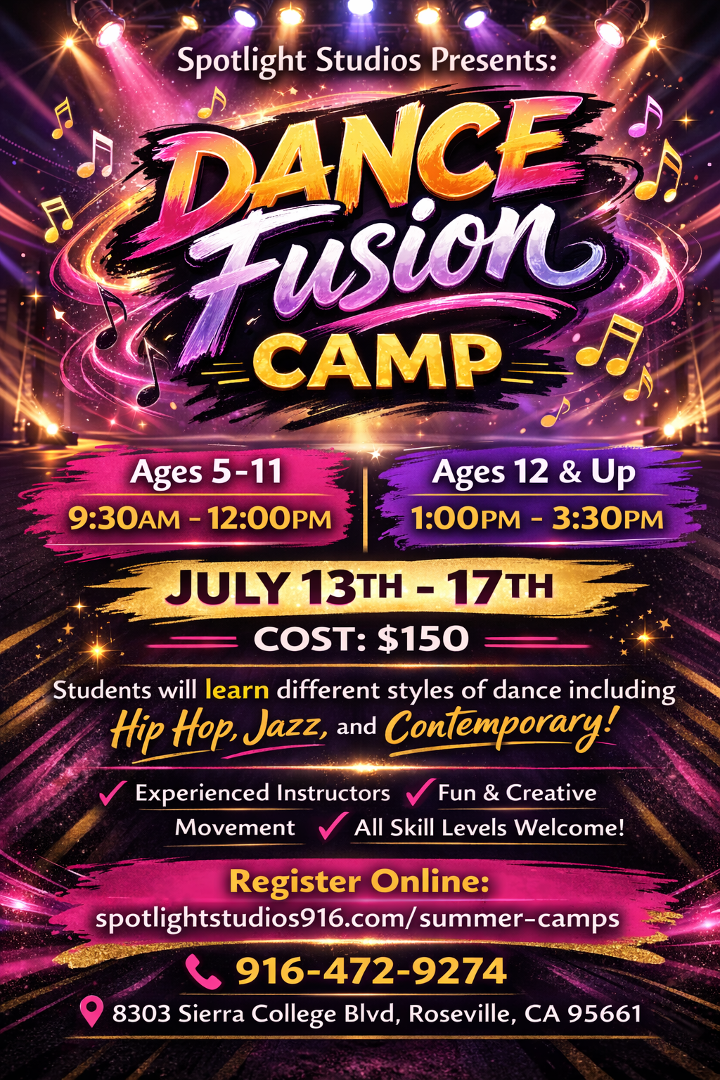 Dance Fusion Camp (Ages 12 and Up)