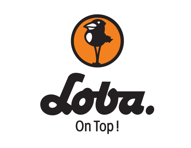 Lola logo with a black bird inside an orange circle and the text "Lola. On Top!" below.