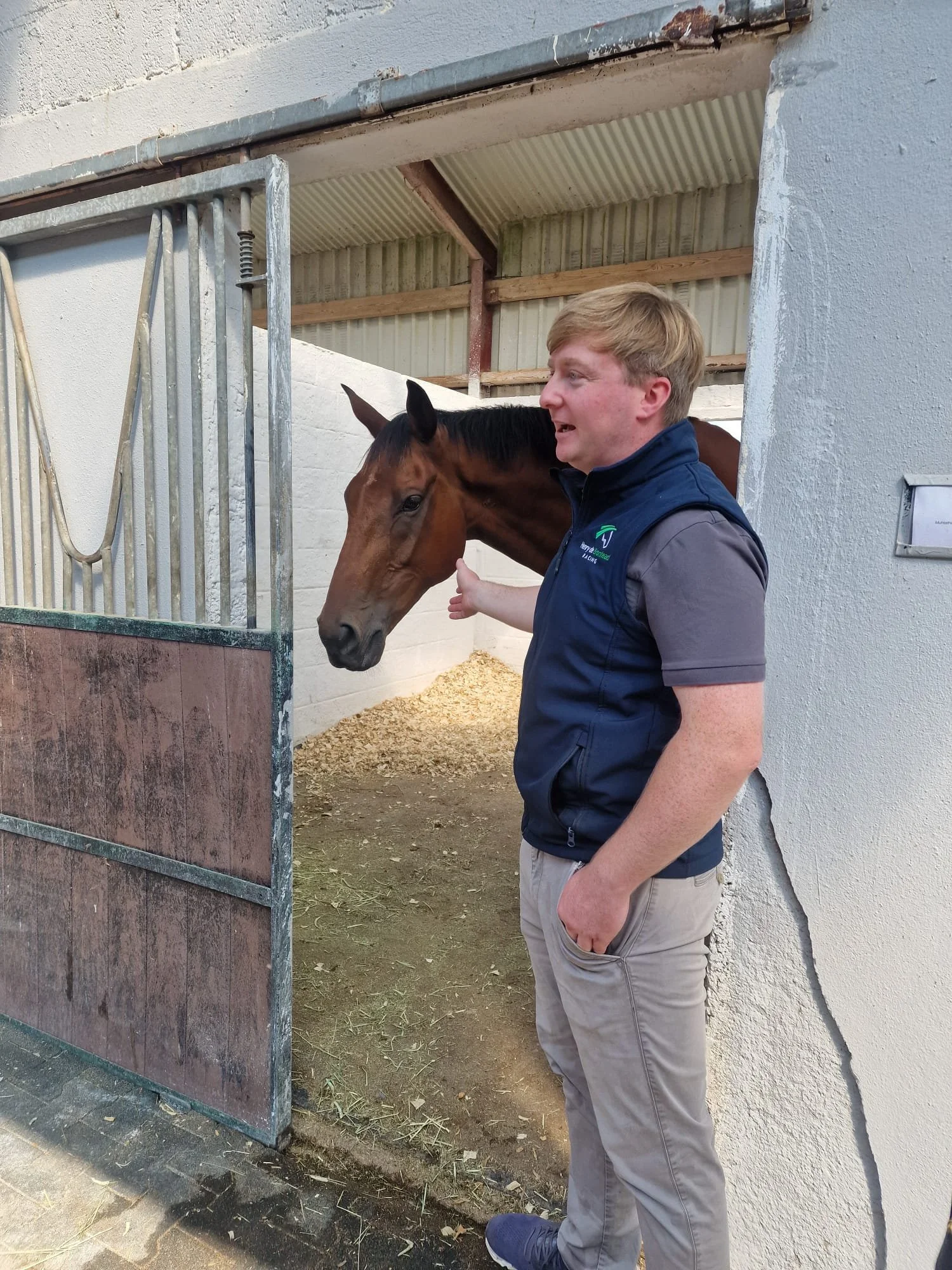 Waterford trip Tom at stable.jpeg