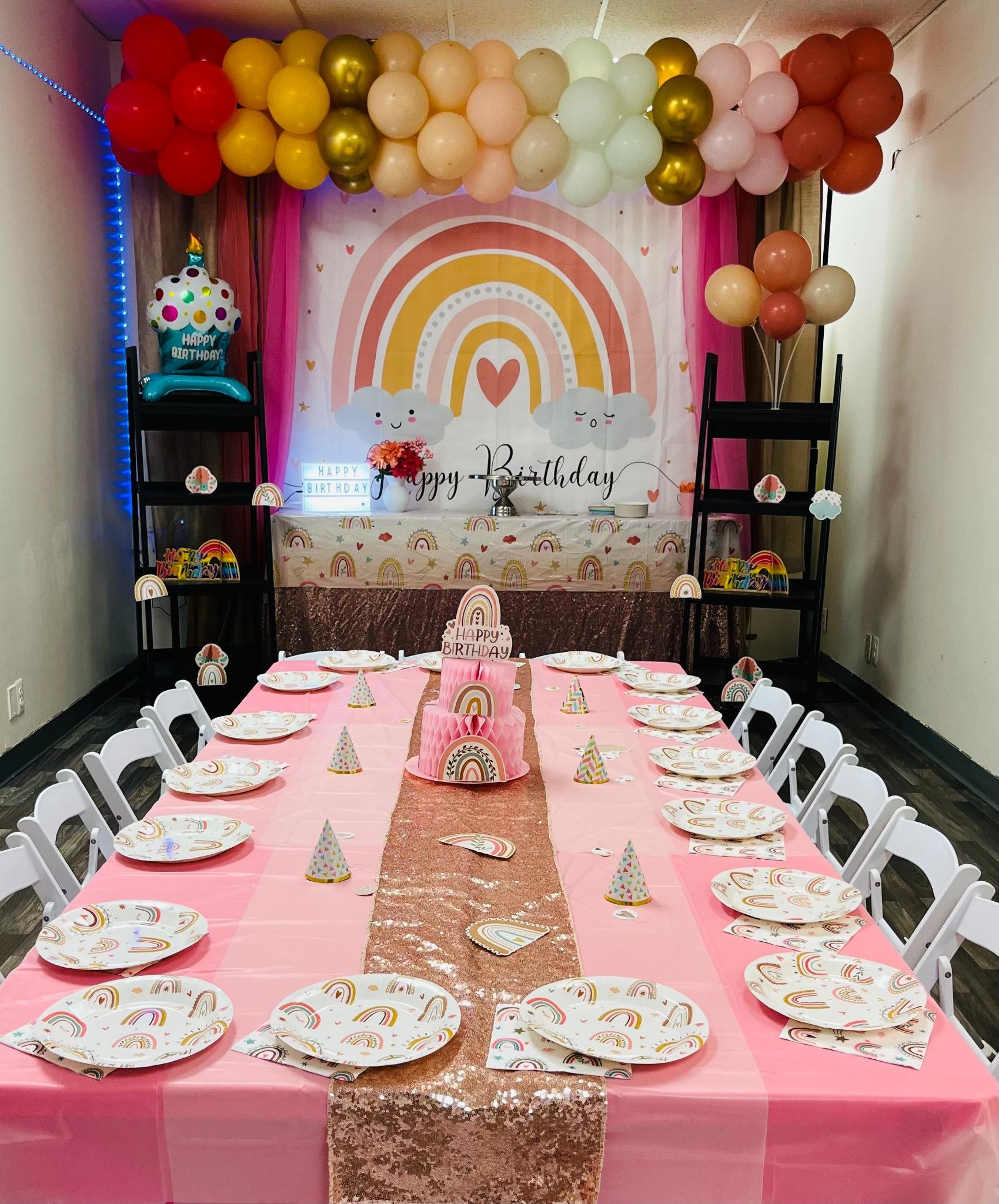 13. Boho Rainbow- Themed