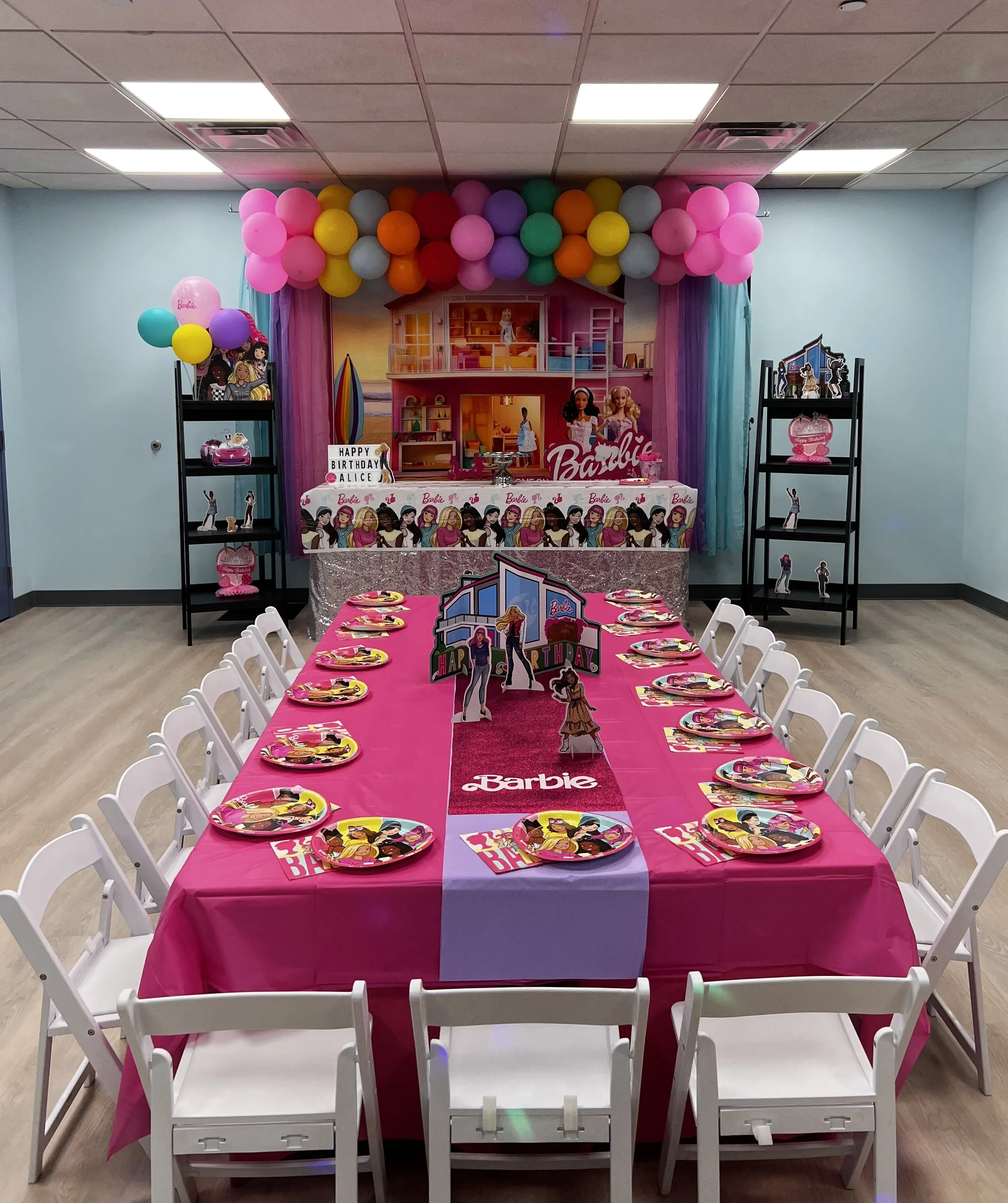 Barbie, themed birthday party