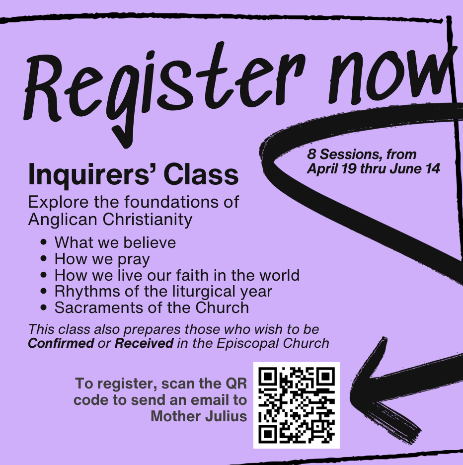 Inquirer's Class (Prepare to be confirmed or received)