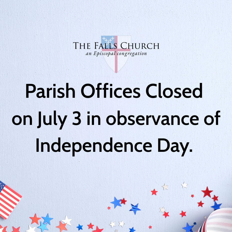 Parish Office Closed July 3