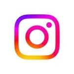 Instagram logo with colorful gradient background
