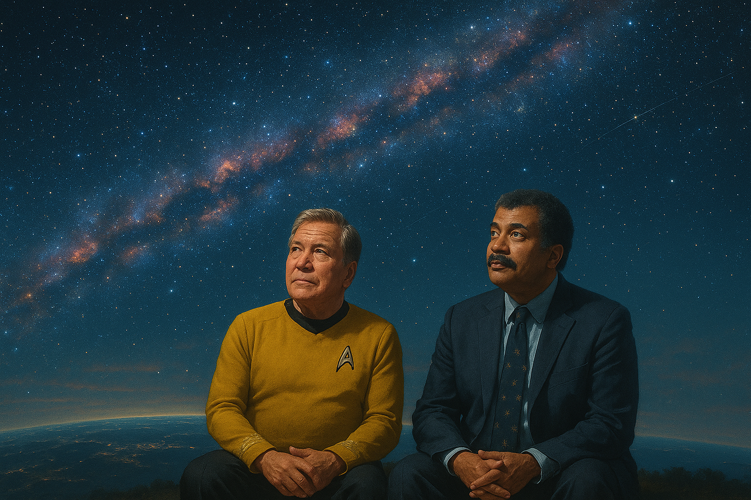 🪅When Captain Kirk Meets the Cosmos: Shatner &amp; Tyson Crash the Universe Party