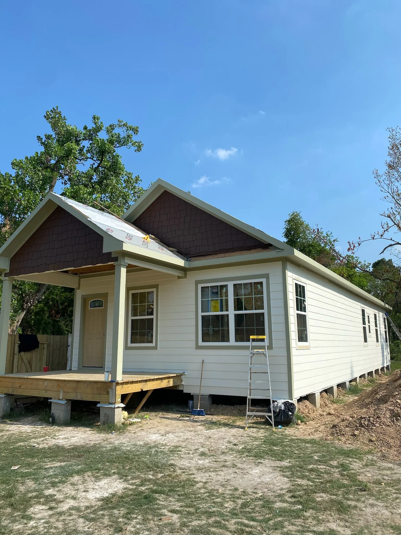 Exterior of a new home build.