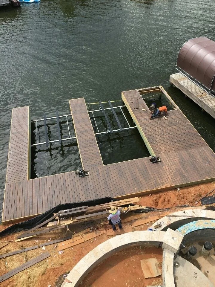 New deck & boat dock build.