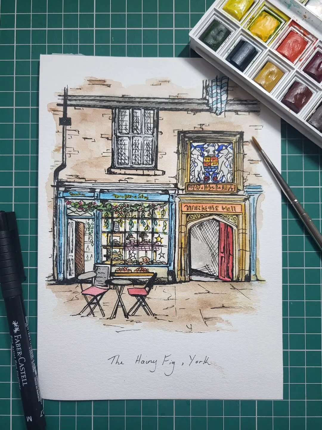 Memory lane...The Hairy Fig, York.
Watercolour and ink.
#slowsundays #art #watercolour #paintingart #localbusiness #york #memorylane #tasteofyorkshire #yorkshire #shoplocally