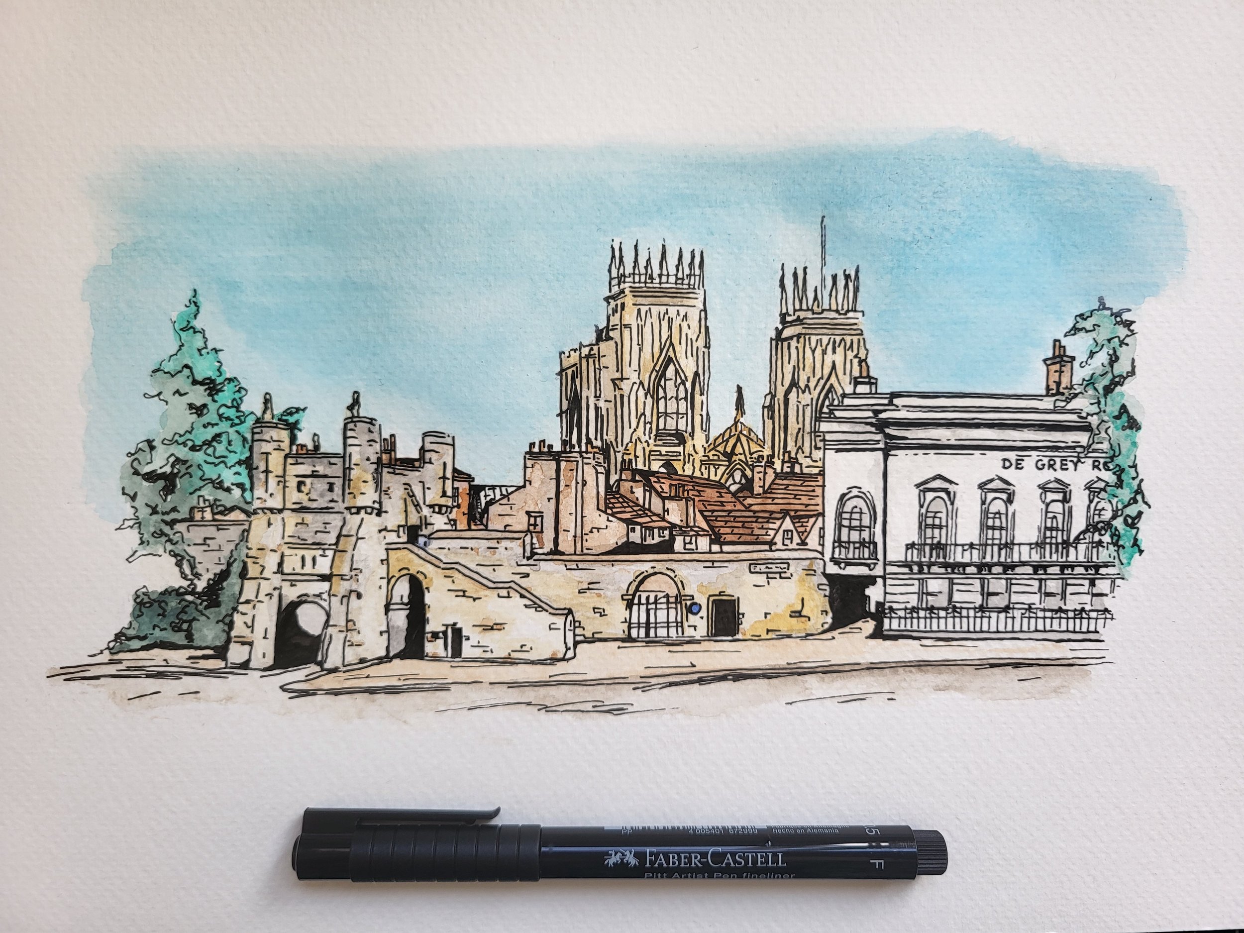 York Minster from Exhibition Square - The Process