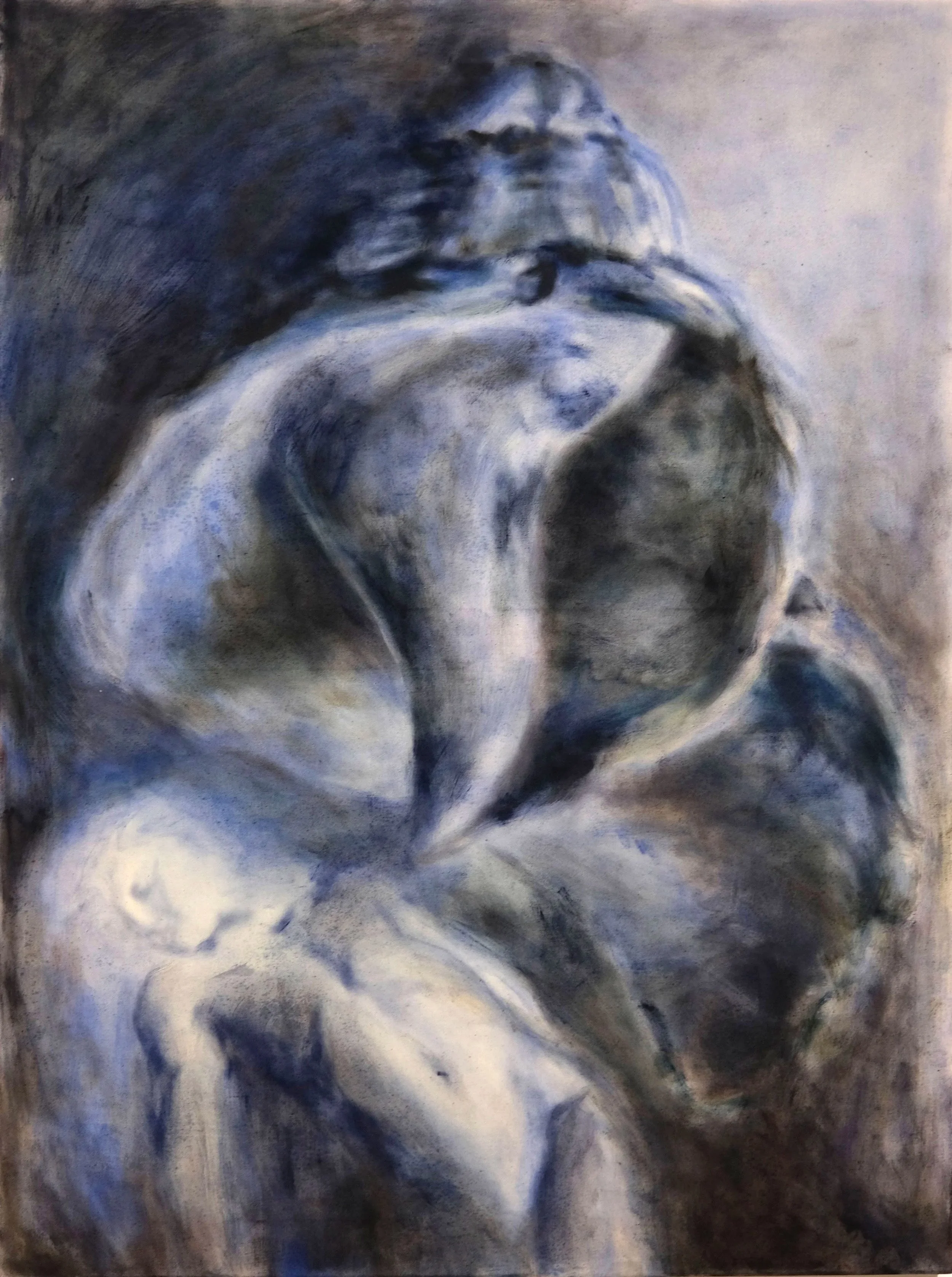 Orpheus and Eurydice, oil on calico, 120 x 90cm, 2025