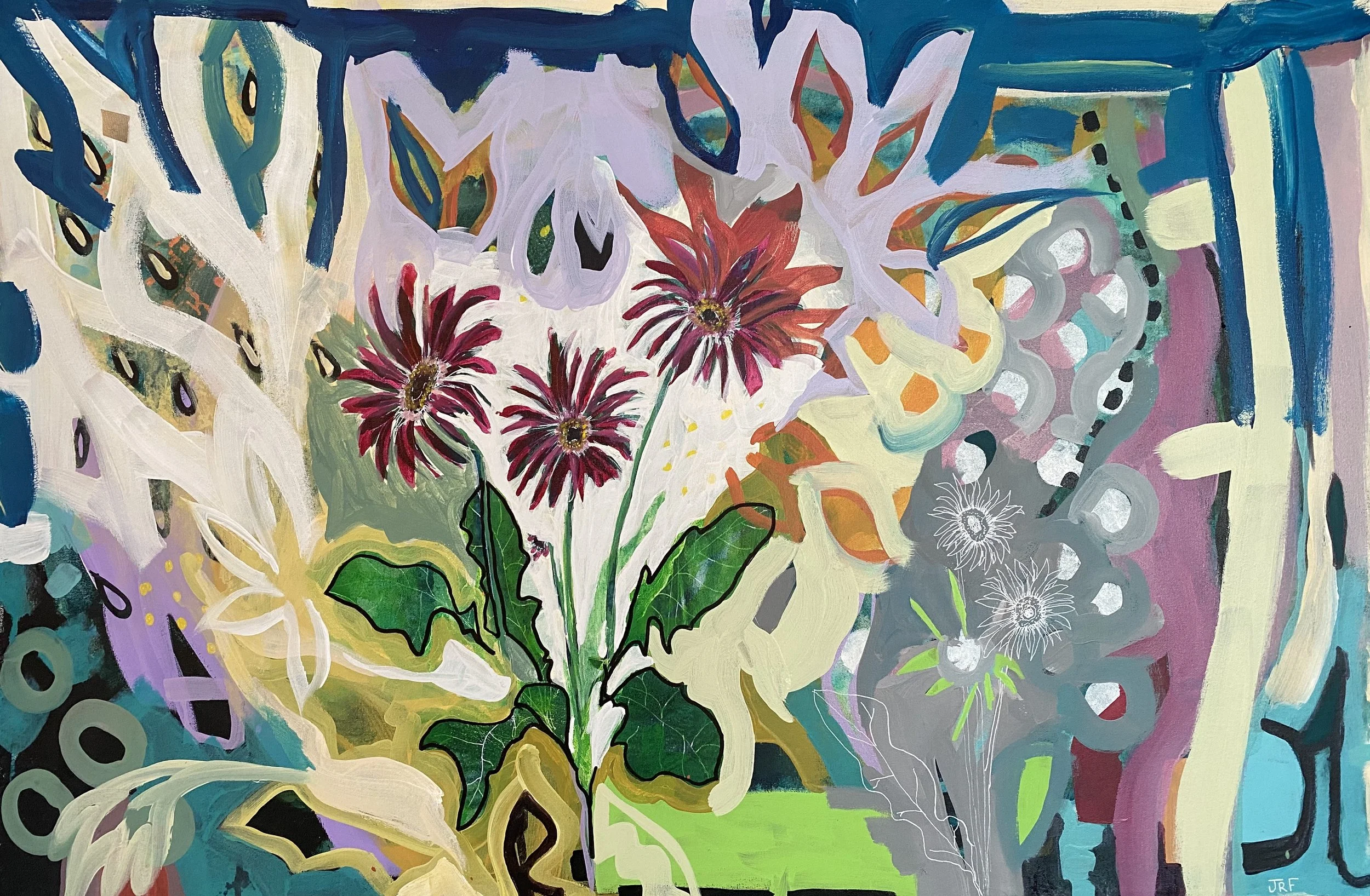 Ants at a Picnic-24x36x1.5 inches-Jessica Ruth Freedman.jpg