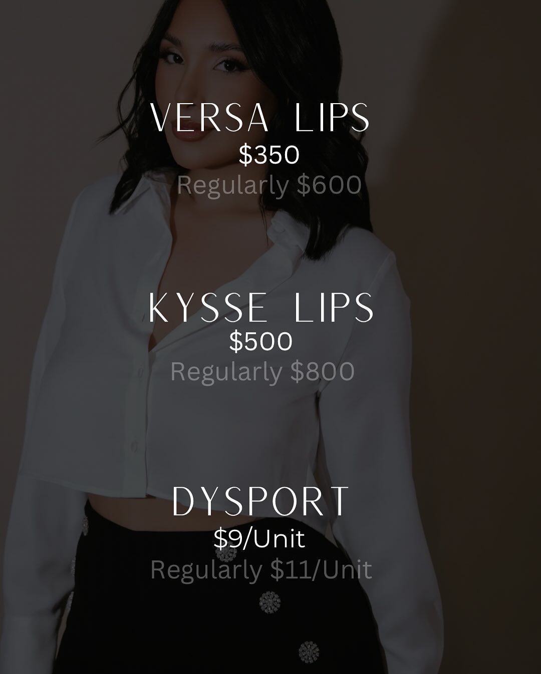 ✨ SPA LINA GRAND OPENING SPECIALS ✨

We&rsquo;re officially open and celebrating with limited-time deals that&rsquo;ll have you feeling flawless 💋💉

💋 VERSA Lips &ndash; $350 (Reg. $600)
💋 KYSSSE Lips &ndash; $500 (Reg. $800)
💉 Dysport &ndash; $