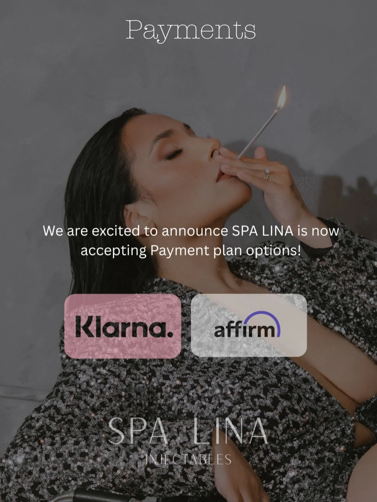 ✨ Big news ✨
We&rsquo;re now accepting Klarna + Affirm 🛍️
That means you can get the treatments you love now and pay later 👏

No stress, no hassle &mdash; just beauty on your terms 💖

Book your next appointment at spalinatx.com ✨

#SpaLina #Inject