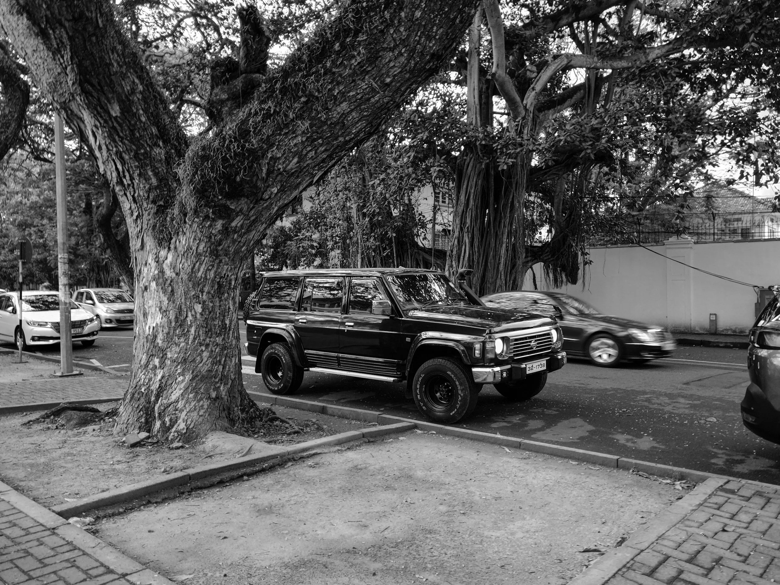 security watching personal belongings