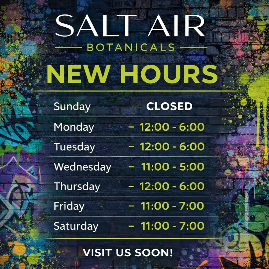 New hours same great customer service, products and people! 1127 Arctic Ave @ North Carolina #atlanticcitynj 

#brigantine #womenincannabusiness