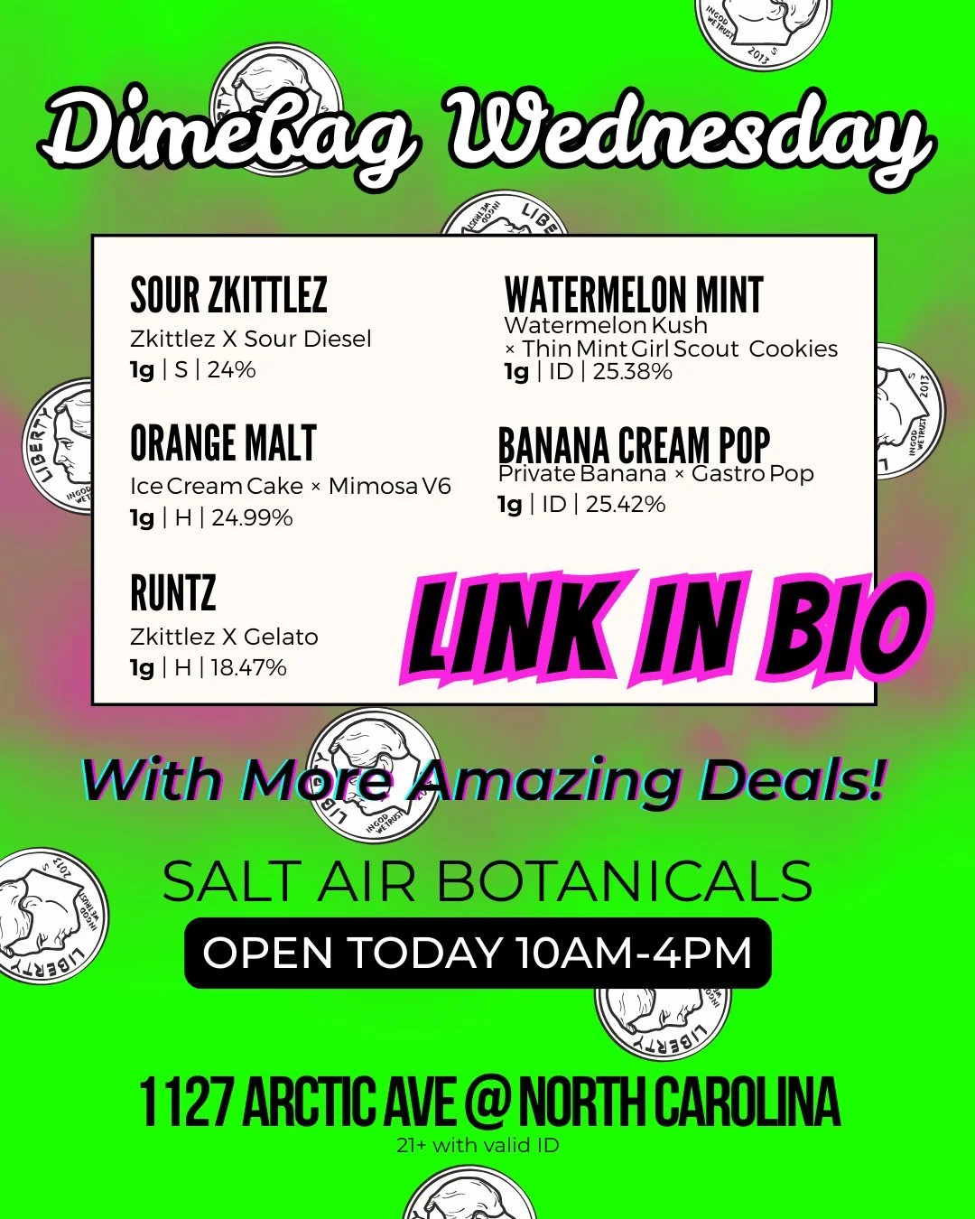 Last minute Christmas shopping? We're open 10am-4pm with a deal on Runtz you won't want to miss - Come in before the festivities begin! Link in bio. MERRY MERRY! 🎄🔔⛄🎁❄️☃🎅🏿🎅🏾🎅🏽🎅🏼🎅🏻

1127 Arctic Ave @ North Carolina #atlanticcitynj