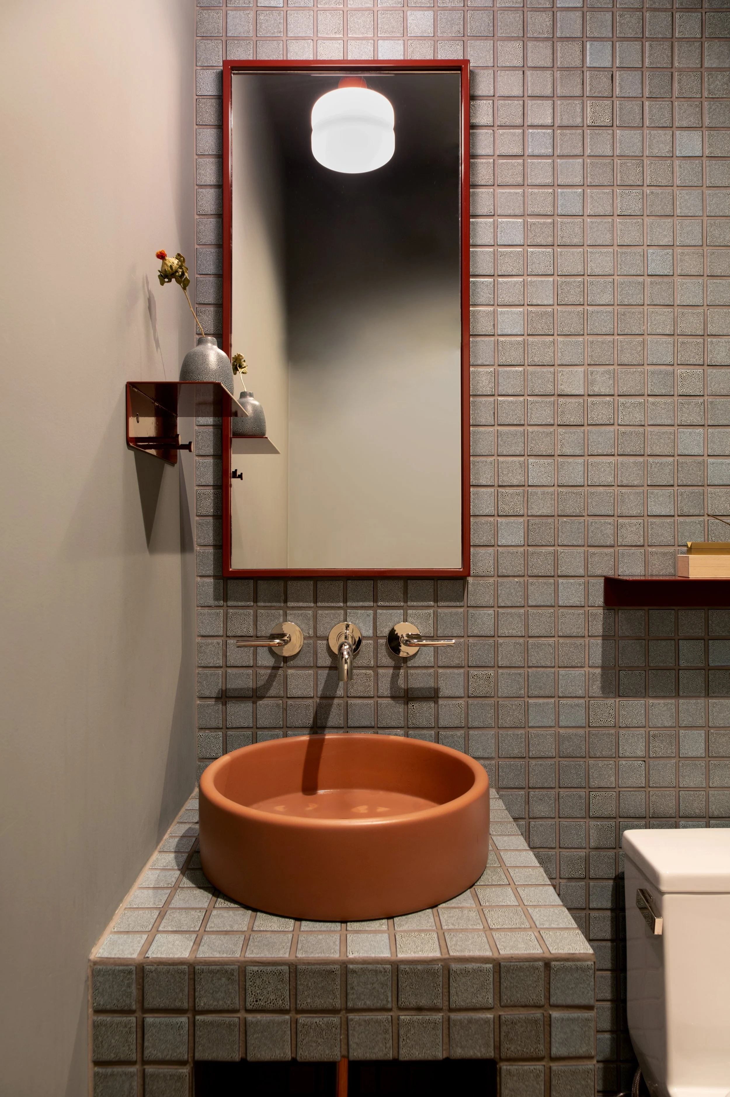 Custom Shelf + Mirror by MOS