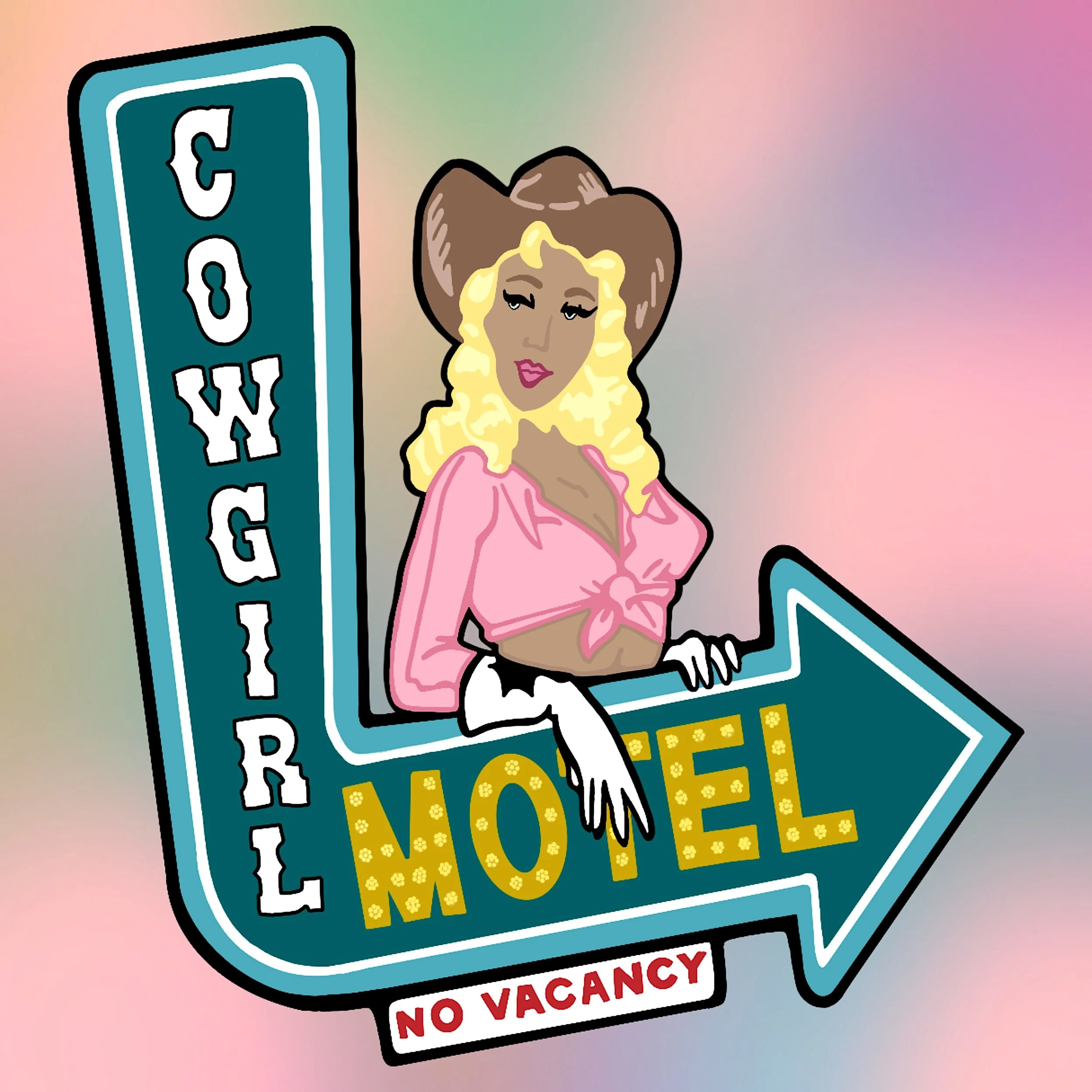 Cowgirl Motel - PRINT